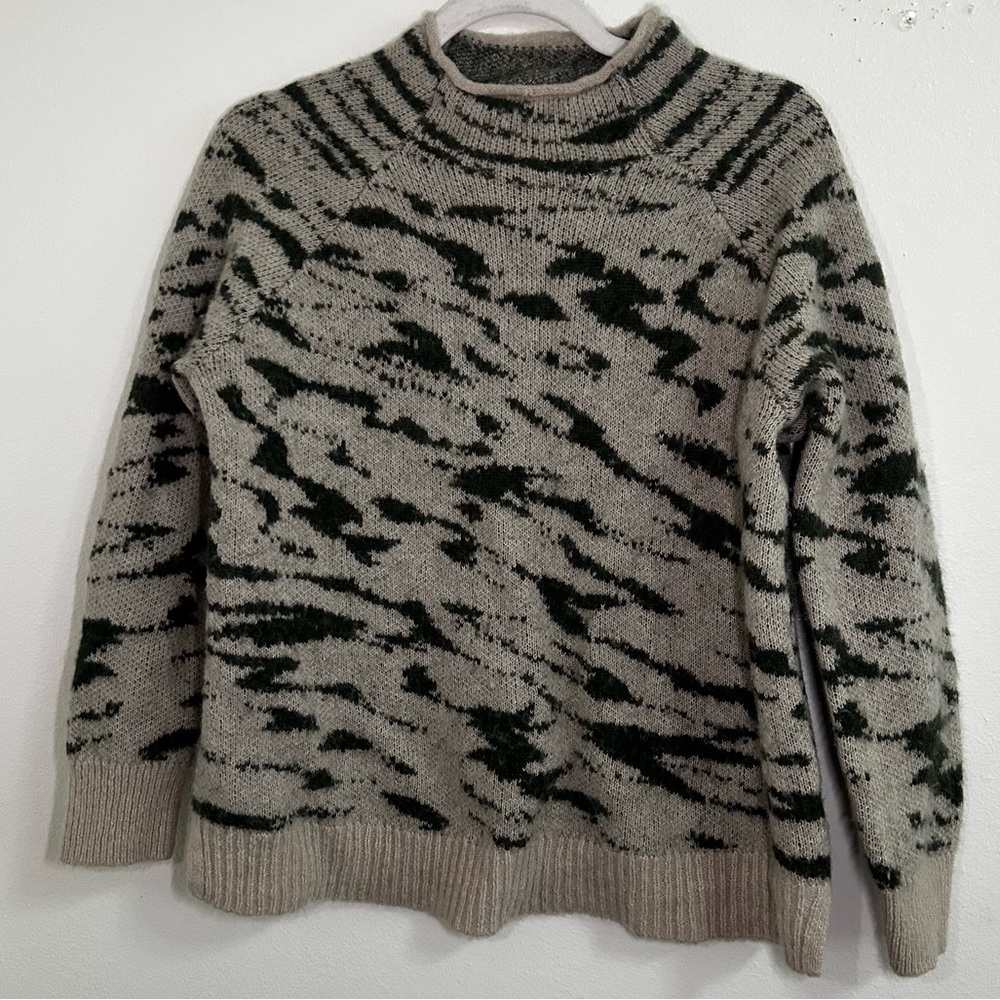 Madewell patterned mock neck sweater - Picture 3 of 5